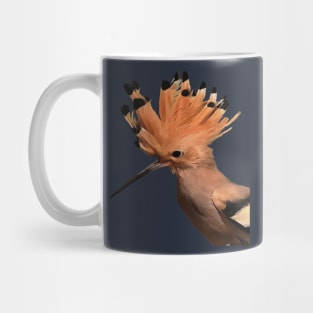 Moxie Hoopoe Bird With Crown Of Feathers Mug